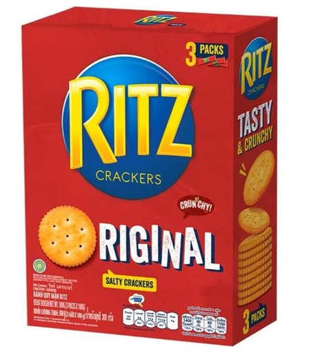 [RITZ01] RITZ BISCUIT CRACKER 300G X 12 - RITZ01