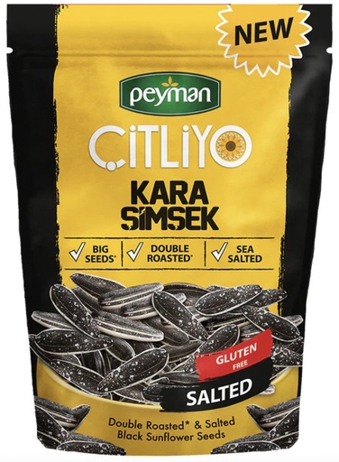 [PYM185] Peyman KARA SIMSEK Citliyo Black Sunflower Seeds Salted 284gr X 12 - PYM185