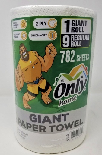 [OHPTG10] ONLY PAPER TOWEL x 6 || GIANT ROLL - OHPTG10
