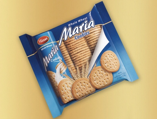 [YA120] Minuet Whole Wheat MARIA Cookies 3pk 12.15 oz x 24 - YA120