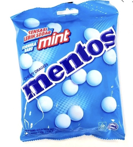 [MEN01] MENTOS CANDY MINT BLUE 135G X 40 /CS - MEN01