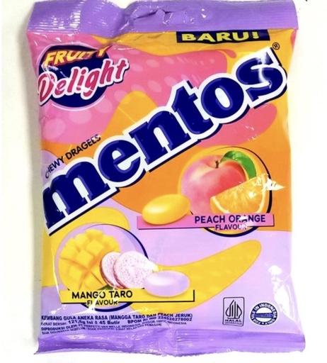 [MEN02] MENTOS CANDY FRUIT 135GR X 40/CS - MEN02