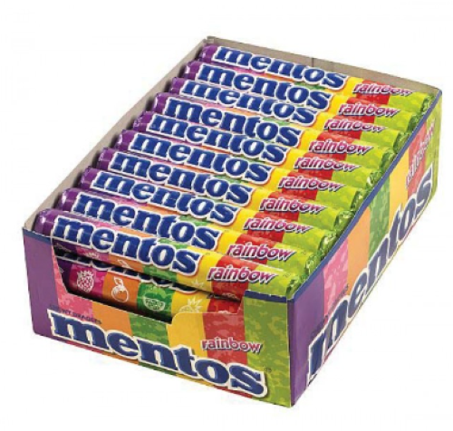 [MEN07] MENTOS 37G x24/CS || RAINBOW ROLL - MEN07