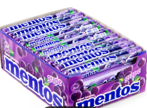 [MEN06] MENTOS 37G x24/CS || GRAPE ROLL - MEN06
