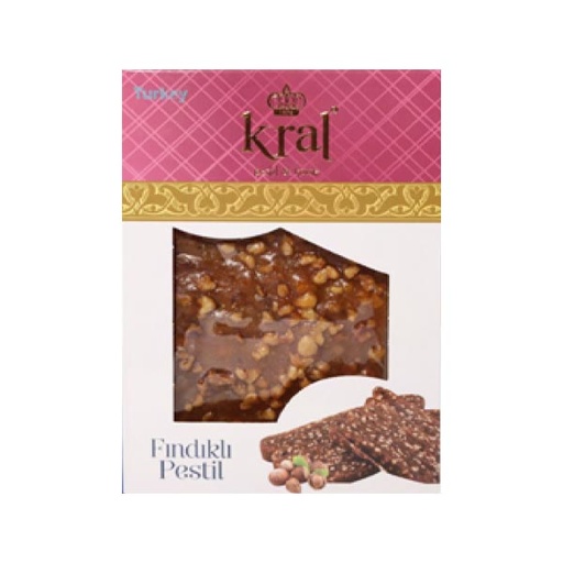 [KR01] Kral Findikli Pestil, Fruit Pastille with Hazelnut, 350gr x 16 - KR01