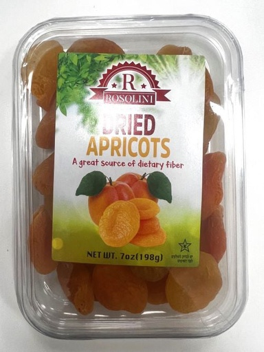 [AP2024] K- ROSOLINI SUN-DRIED APRICOTS | 7 oz x 24 | ALL NATURAL | 2024 CROP - AP2024