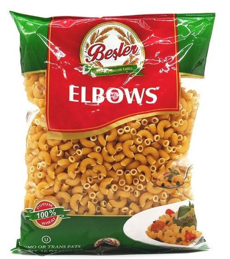 [BES02] K- Besler Elbow Pasta 20 x 1lb - BES02