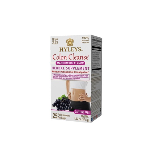 [HY14] K - HYLEYS COLON CLEANSE MAQUI BERRY FLAVOR 1.32oz X 25pc X 12/CS - HY14