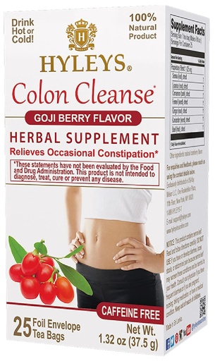 [HY16] K - HYLEYS COLON CLEANSE GOJI BERRY 1.32oz X 25pc X 12/CS - HY16