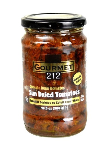[GUR8082] K - Gurme212 Sun Dried Tomatoes Marinated 10.6oz Jar][Bx=12ea] - GUR8082