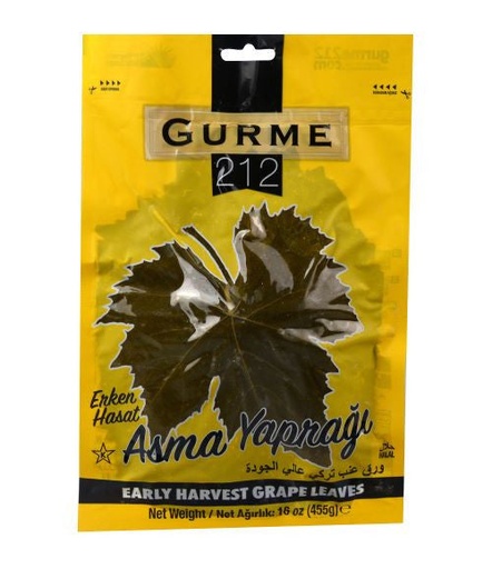 [MM00546] K - GURME212 GRAPE LEAVES 1LB POUCH 10/CS - MM00546