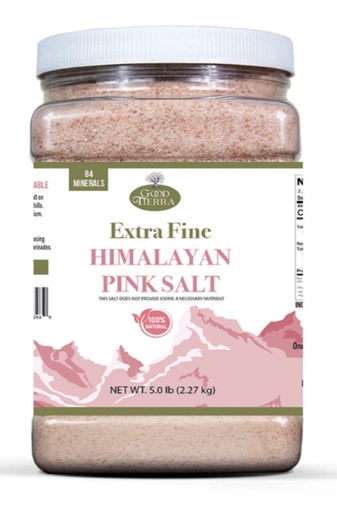 [NG106] K - Good Tierra || 5 lbs (2.27 kg) Himalayan Pink Salt (Extra Fine) || 4/CS - NG106