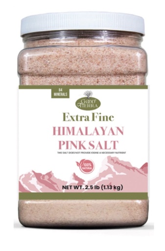 [NG107] K - Good Tierra || 2.5 lbs (1.13 kg) Himalayan Pink Salt (Extra Fine) || 6/CS - NG107