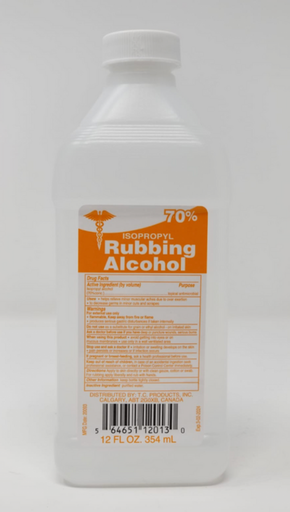 [ISO7024] ISOPROPYL RUBBING ALCOHOL | 12 OZ x 24 || %70 - ISO7024