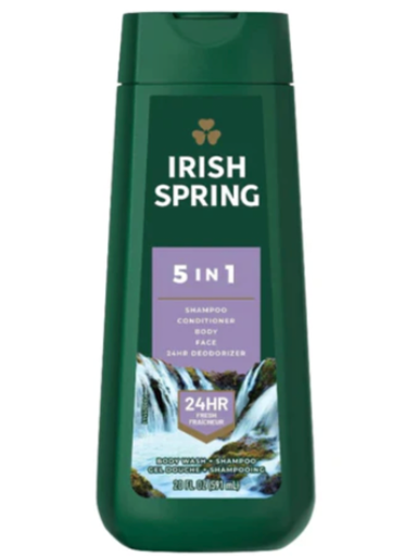 [IRBW08] IRISH SPRING BODY WASH ||20 OZ x 4|| 5 IN 1 - IRBW08