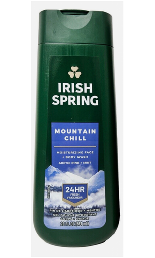 [IRBW12] IRISH SPRING BODY WASH || 20 OZ x 4|| MOUNTAIN CHILL - IRBW12