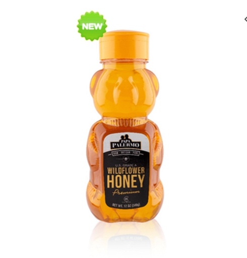 [PALH01] HONEY BEAR GOLDEN WILDFLOWER | 12 oz (340G) x 32 || PAPA PALERMO - PALH01