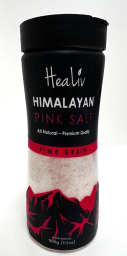 [HIMS500] Himalayan Pink Salt Fine Grain Pet Bottle Shaker 500gx20/CS - HIMS500