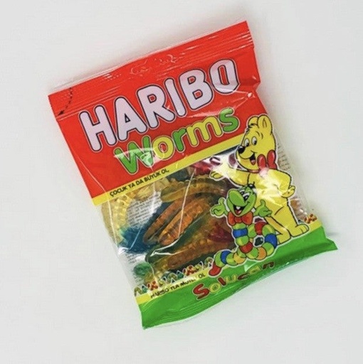 [HR05] HARIBO WORMS 4.58 oz. (130gr) X 30pc - HR05
