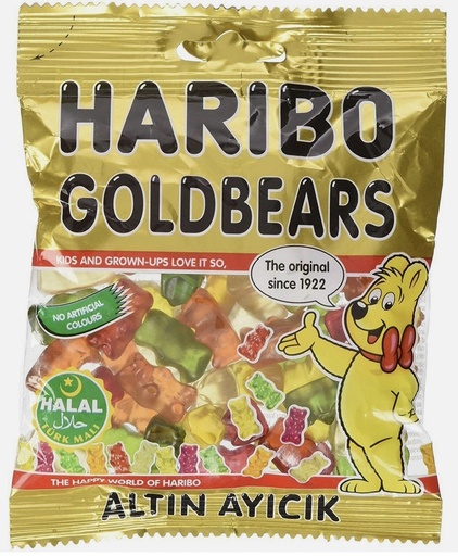 [HR09] HARIBO GOLD BEAR 2.82 oz.(80gr) X 36pc - HR09
