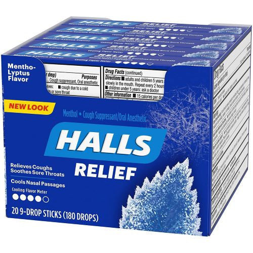 [HALL20ML] HALLS COUGH DROPS 9PCS x 20 || MENTHO-LYPTUS - HALL20ML