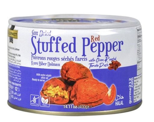 [GUR2054] GURME212 STUFFED DRIED RED PEPPERS 14.11OZ CAN 12/CS - GUR2054