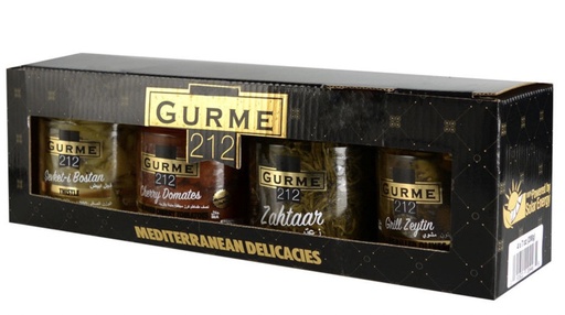 [GUR2048] GURME212 MEDITERRANEAN DELICACIES MIX 4X255cc Jar [bx=9ea] - GUR2048
