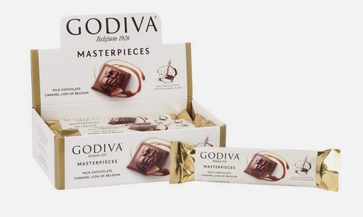 [GODV02] GODIVA MILK CHOCOLATE CARAMEL GANACHE HEART 1oz x 48/CS - GODV02