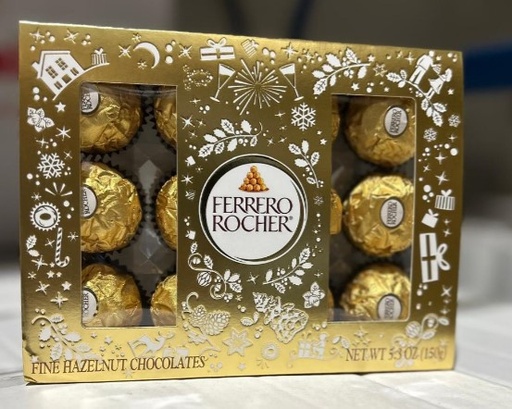 [FR11163] Ferrero/Chocolate Assorted Floor Stan/36 Rocher Gif Box 12pk 5.3oz, 12 Collection Gif Box 12pk 4.6oz - FR11163