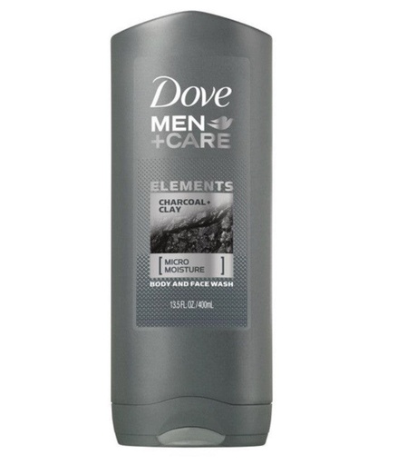 [OVMC105] DOVE MEN CARE+ BODY WASH CHARCOAL & CLAY 400 ML X 12 - OVMC105