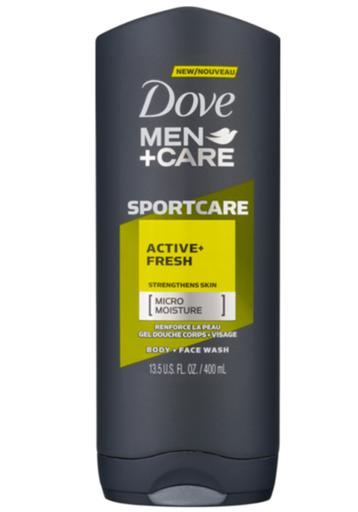 [OVMC106] DOVE MEN CARE+ BODY WASH | 400 ML X 12 | ACTIVE FRESH - OVMC106