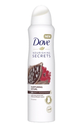 [OVD36] Dove Body Spray 12x150ml || RAW CACAO & HIBISCUS FLOWER - OVD36