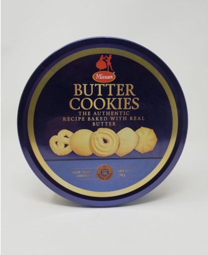 [SR410] DANISH BUTTER COOKIES | 12 OZ (340g) x 12 | TIN - SR410