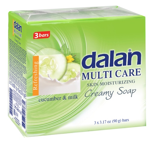 [DN60193] Dalan CUCUMBER & MILK Soap 3.5 oz. X 3 24/cs (B) - DN60193