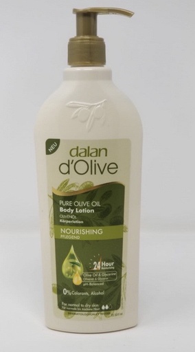 [DO90103] Dalan d'Olive Pure Olive Oil Body Lotion with Pump | 13.5 fl.oz (400ml) x 12 | NEW | NOURISHING - DO90103
