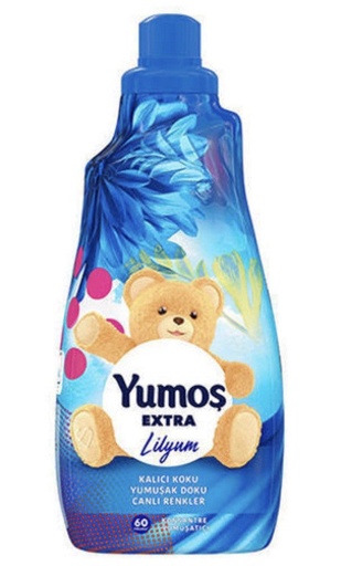 [HLTD75] YUMOS EXTRA FABRIC SOFTENER 1440 ML ( 49 fl. oz) LILYUM & LOTUS FLOWER *9 - HLTD75