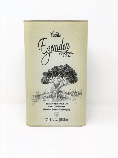 [YD3000] Yudum EGEMDEN EVOO 3 lt Tin 4/cs - YD3000