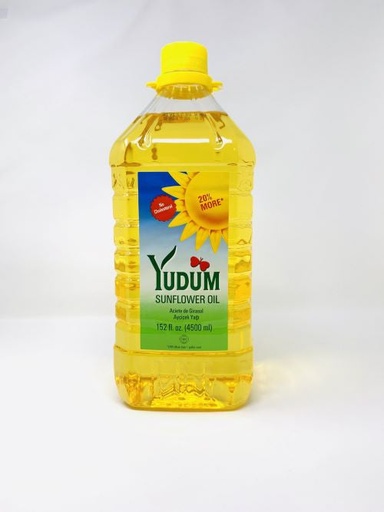 [YD45] YUDUM 4.5LT SUNFLOWER OIL 152.16 fl oz x 4 - YD45