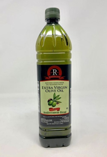 [ROSB15] ROSOLINI EVOO+SUNFLOWER OIL BLEND || 34 fl oz(1000ml) X 15 || BLEND 1 LITER SUNFLOWER ||* - ROSB15