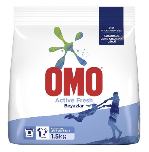 [HLTD65] OMO MATIK ACTIVE FRESH WHITE 1.5 KG ( 51 OZ) * 9 - HLTD65