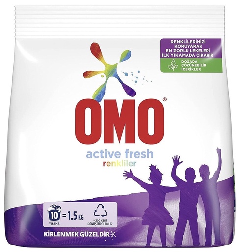 [HLTD64] OMO MATIK 1,5 KG ACTIVE FRESH (COLORS) *9 - HLTD64