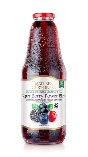 [NG07] K- Nature's Goodness Super Berries Juice | 33.82 fl oz x 8 | All-Natural - NG07
