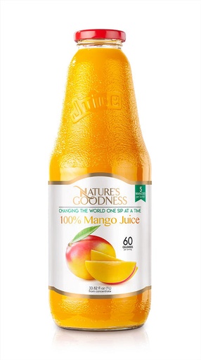 [NG11] K- Nature's Goodness Mango Juice | 33.82 fl oz x 8 | All-Natural - NG11