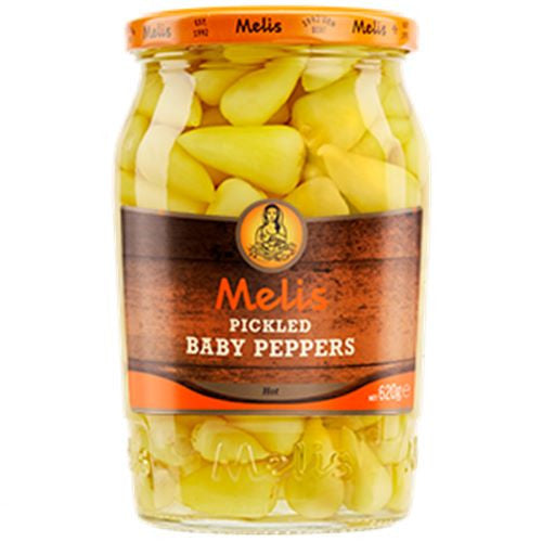 [MLS1224] K- MELIS PICKLED BABY PEPPERS 720 ML ( 24.3 FL OZ) X 12 - MLS1224