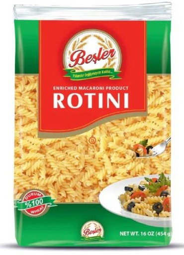 [BES03] K- Besler Rotini Pasta 20 x 1lb - BES03