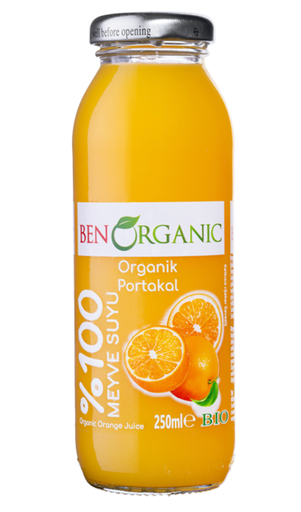 [BO201] K- BEN ORGANIC ORANGE JUICE 250 ML X 12/CS - BO201