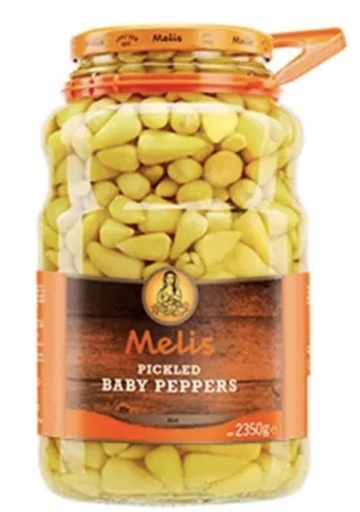 [MLS875] K - MELIS PICKLED BABY PEPPERS 2650 ML ( 89.6 FL OZ) X 3/CS - MLS875