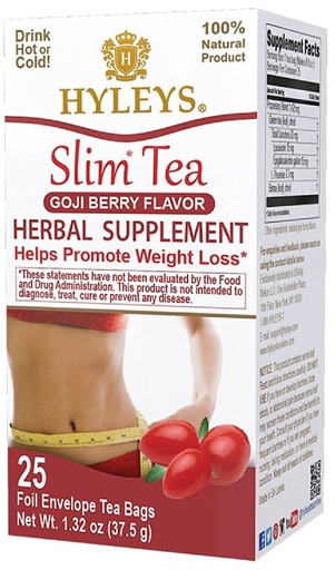 [HY03] K - HYLEYS SLIM TEA GOJI BERRY 1.32oz X 25pc X 12/CS - HY03