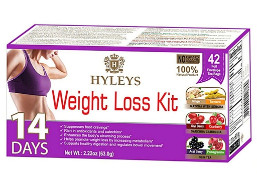 [HY56] K - HYLEYS 14 DAYS WEIGHT LOSS KIT | 42 TEA BAGS | 2.22oz X 42 | 12/CS - HY56