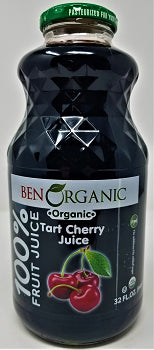[BO09] K - BEN ORGANIC %100 FRUIT JUICE | 32 FL OZ x 8 || TART CHERRY JUICE - BO09